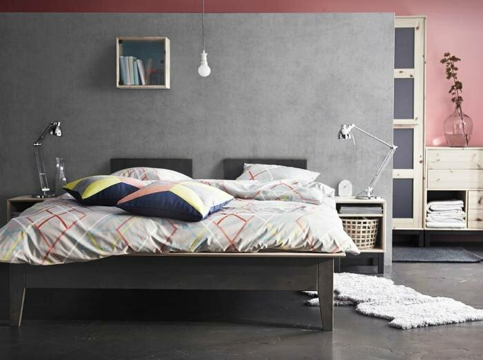 Сказочные NORNAS каркас кровати идеально подходит для современного минимализма