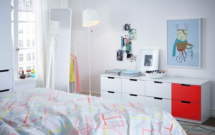 Умный 8 ящик комод для модной подростковой спальни из IKEA